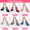 6 Packs Women Yoga Socks with Straps Non-Slip Grips for Pilates Pure Hospital Walking Dance Indoor