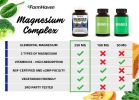 Magnesium Glycinate & Malate Complex w/Vitamin D3, 100% Chelated for Max Absorption- Bone Health, Nerves, Muscles, 240 Capsules, 120 Days