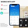 5 Core Scale for Body Weight Battery Power Smart Digital Most Accurate Fat Loss Machine Pesas Para Pesar Personas w App Sync - BBS DOT B BLK