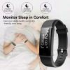 bracelet-black; fitness tracker; with blood pressure heart rate sleep health monitor; for men and women; upgraded waterproof activity tracker watch; p