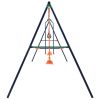 Swing Set with Gymnastic Rings and 4 Seats Steel