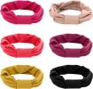 6 Pcs Multi-Style Headbands for Women Fitness Sports Running Workout Wide Stretchy Hair Wrap for Yoga & More