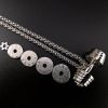 Fitness Necklace Dumbbell Piece Pendant Male Punk Simple Sports