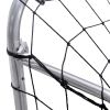 6.55FT Football Goal with Field Ropes, Galvanized Pipe-Including Two Football-Goal for Kids and Adults,Silver