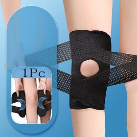 Order A Size Up; 1pc Sports Kneepad; Men And Women Pressurized Elastic Knee Pads; Arthritis Joints Protector; Fitness Gear Volleyball Brace Protector (Color: black, size: 2XL)