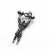 Men's Fitness Dumbbell Muscle Male Pendant Titanium Steel