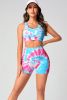 Tie-Dye Sports Bra and Shorts Set