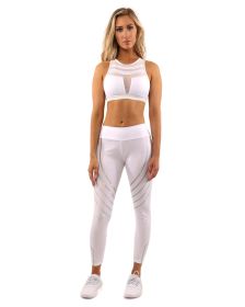 Laguna Set - Leggings & Sports Bra - White (size: large)